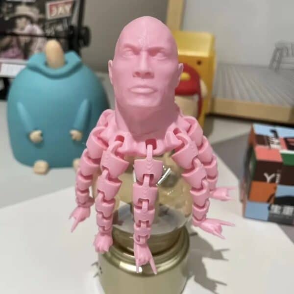 3D Printed Octopus Action Figure with Movable Tentacles - Image 3