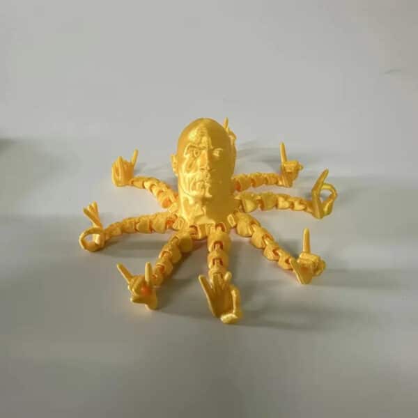 3D Printed Octopus Action Figure with Movable Tentacles - Image 4