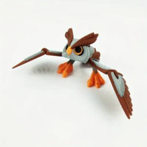 Owl with Movable Wings