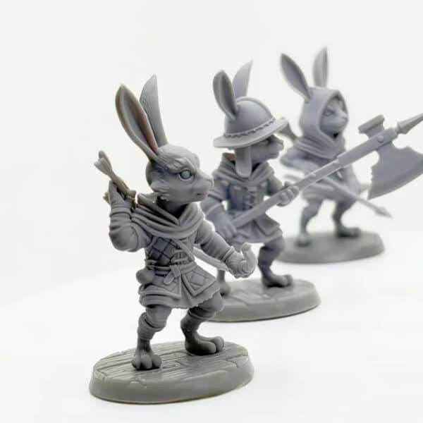 Customizable 3D Printed Rabbit Battle Squad Toy for Kids - Image 2