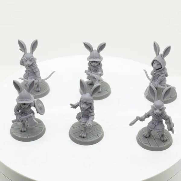 Customizable 3D Printed Rabbit Battle Squad Toy for Kids - Image 4