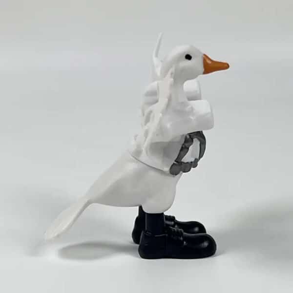 Articulated 3D Printed White Goose Toy for Children's - Image 3