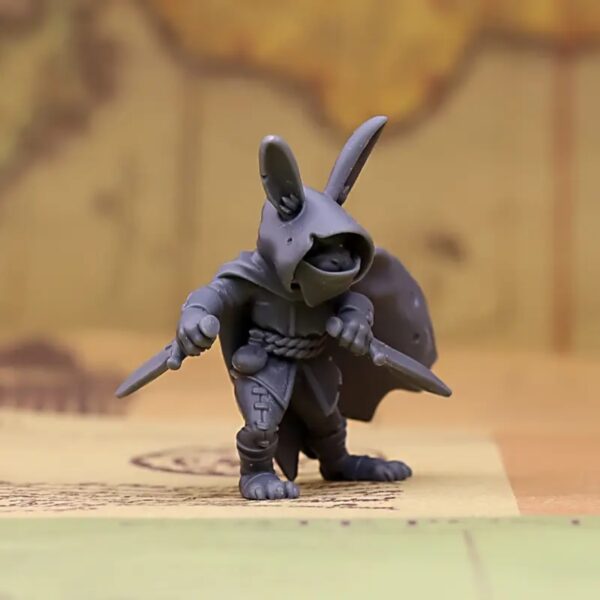 3D Printed Anime Rabbit Miniature Toy for Children - Image 3