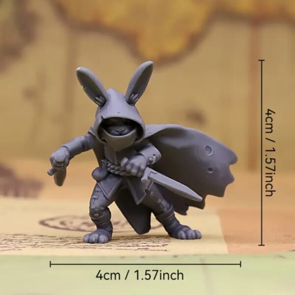 3D Printed Anime Rabbit Miniature Toy for Children - Image 4