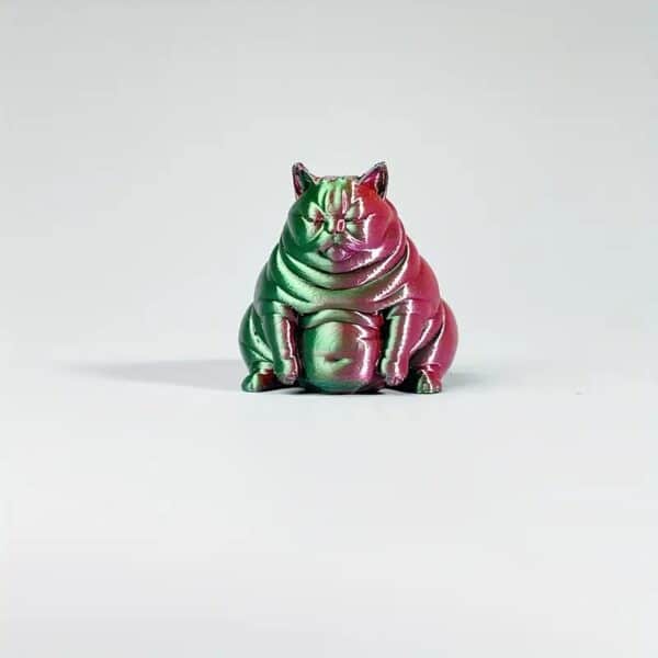 Articulated 3D Printed Chubby Cat Toy for Children's - Image 5