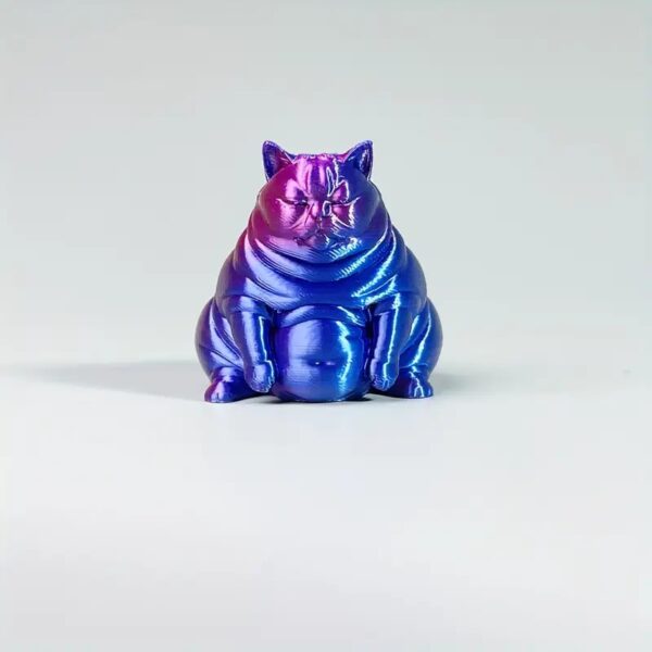 Articulated 3D Printed Chubby Cat Toy for Children's - Image 9