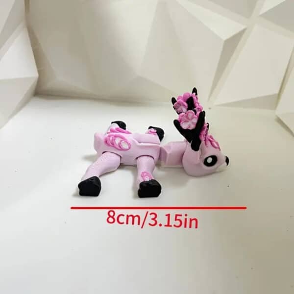 Articulated 3D Printed Cherry Blossom Deer Toy for Children - Image 5