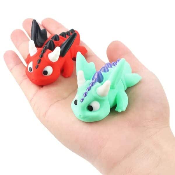 Colorful 3D Printed Articulated Mini Dragon Toy for Children’s - Image 3