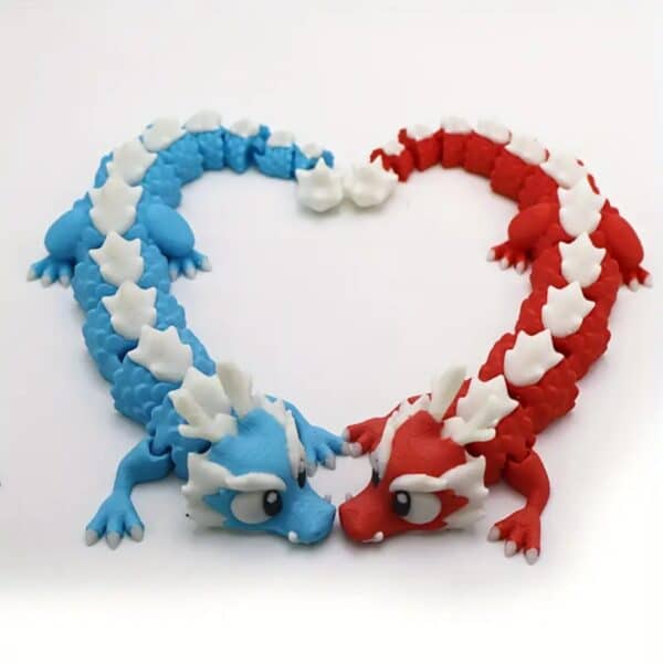 Articulated 3D Printed Playful Dragon Statue Toy for Kids - Image 2