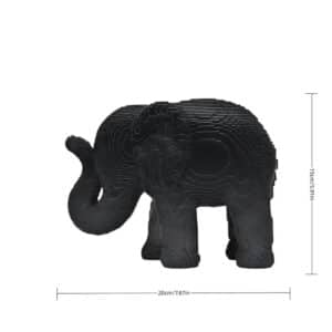 3D Printed Black Elephant