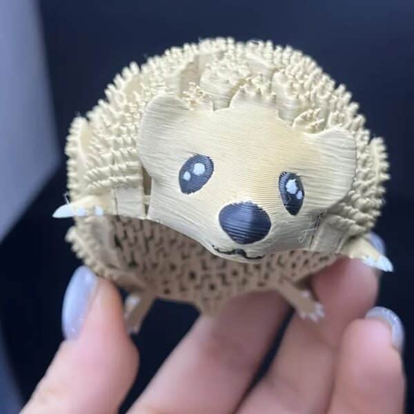 3D Printed Articulated Hedgehog Statue Toy for Children's - Image 3