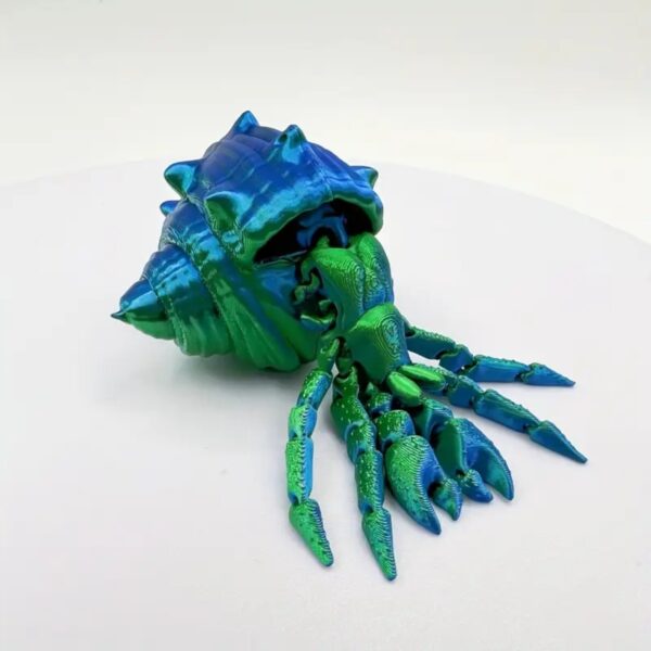 3D Customizable Hermit Crab Toy with Movable Joints - Image 4