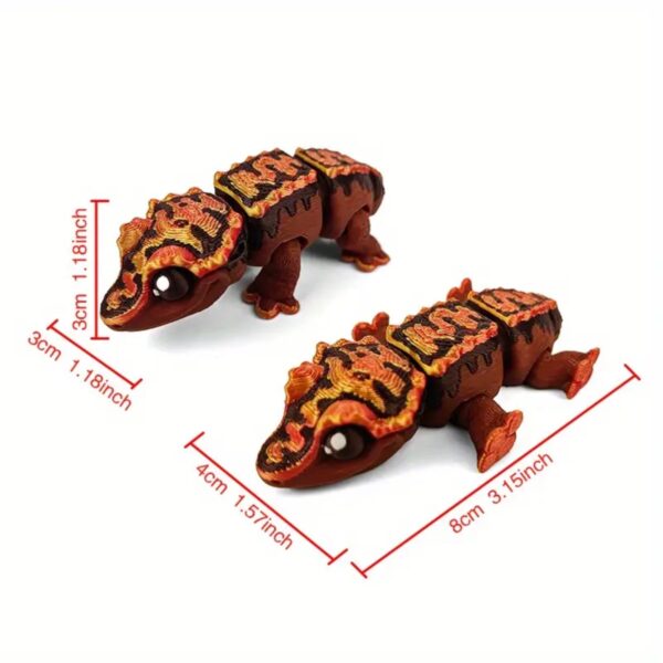 3D Printed Customized Articulated Lizard Toy for Children - Image 3