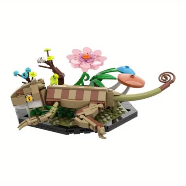 Creative 3D Movable Jointed Lizard Miniature Toy for Kids - Image 2