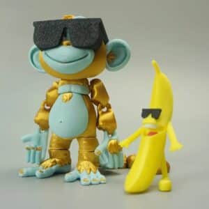 Monkey with Funny Banana