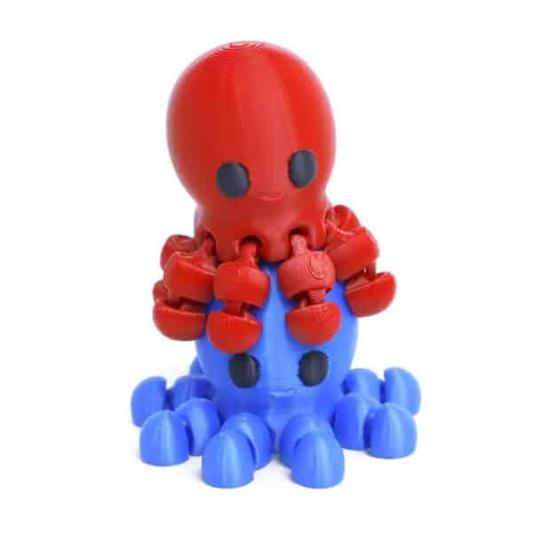 Articulated 3D Printed Mini Octopus Toy for Children's - Image 3