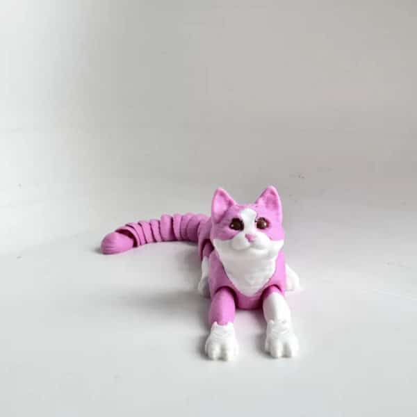 3D Printed Pink Cat