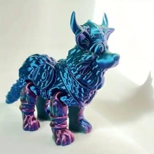 Vibrant Viking Dog