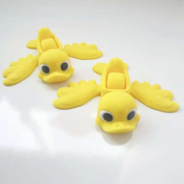Creative Adorable Articulated 3D Printed Yellow Duck Toy - Image 3