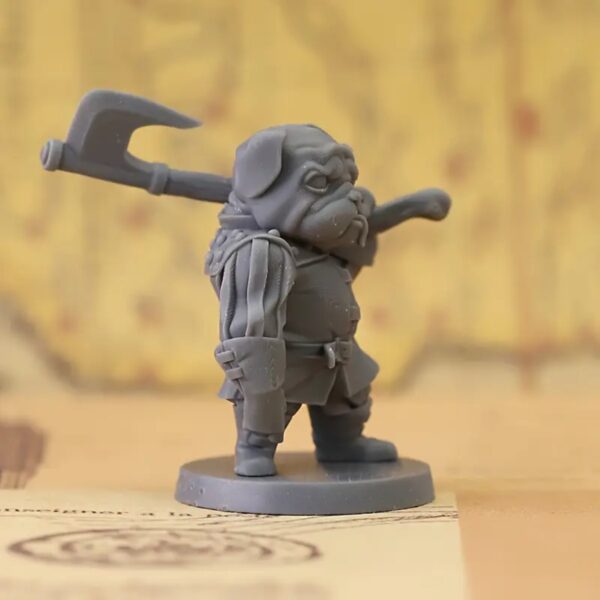 Customized 3D Printed Axe Dog Miniature Toy for Children - Image 2