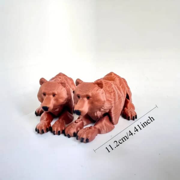 Custom Articulated 3D Printed Brown Bear Toy for Children's - Image 3