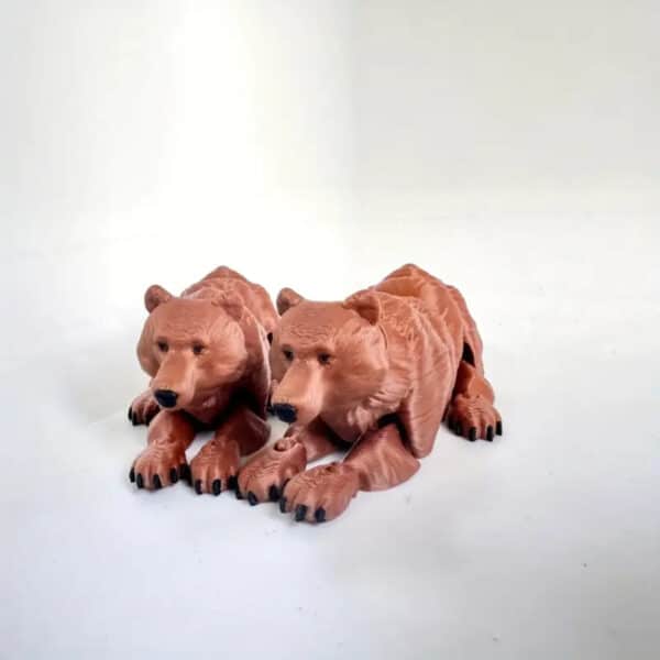 Custom Articulated 3D Printed Brown Bear Toy for Children's - Image 5