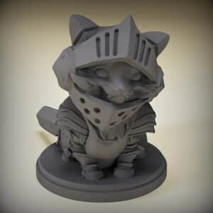 Cat Knight Miniature Models