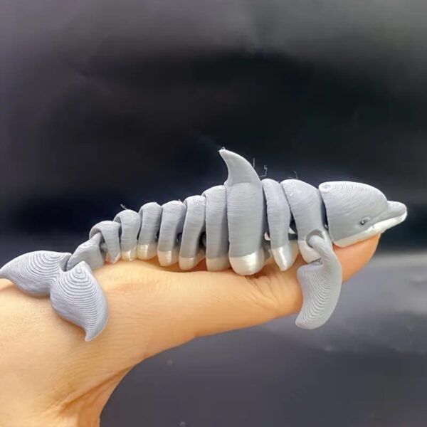 3D Printed Charming Dolphin Statue Toy for Children's - Image 2