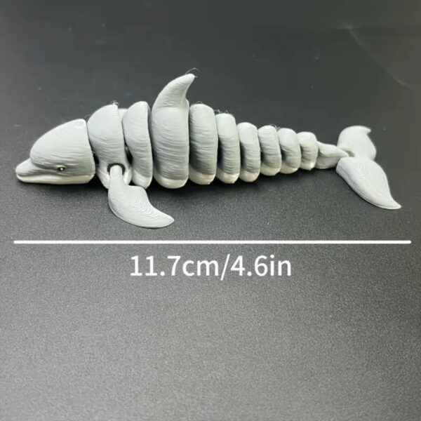 3D Printed Charming Dolphin Statue Toy for Children's - Image 4