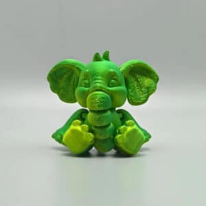 3D Printed Multicolor Elephant