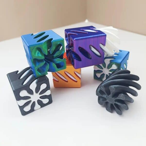 Customized 3D Printed Rotating Fidget Cubes Toy for Kids - Image 4