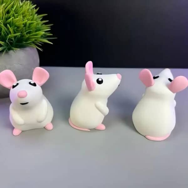 Adorable Custom 3D Printed Colorful Mice Toy for Children - Image 3