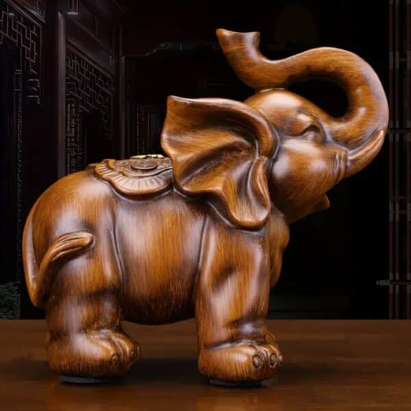 Customized 3D Printed Sandalwood Elephants Toy for Kids - Image 3