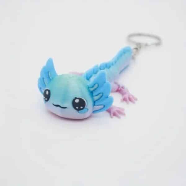 Axolotl Animal Keychain
