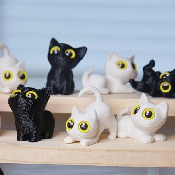 Customized 3D Printed Cute Little Cat Toy for Children - Image 2