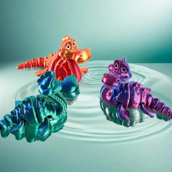Custom Vibrant 3D Poseable Dinosaur Toy for Childrens - Image 2