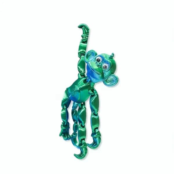3D Printed Poseable Customized Monkey with Flexible Joints - Image 4