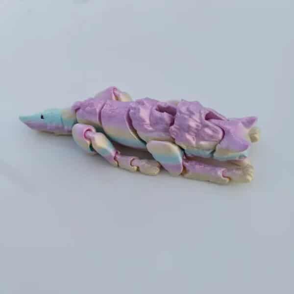Articulated Poseable Sleeping Wolf Toy for Children - Image 2