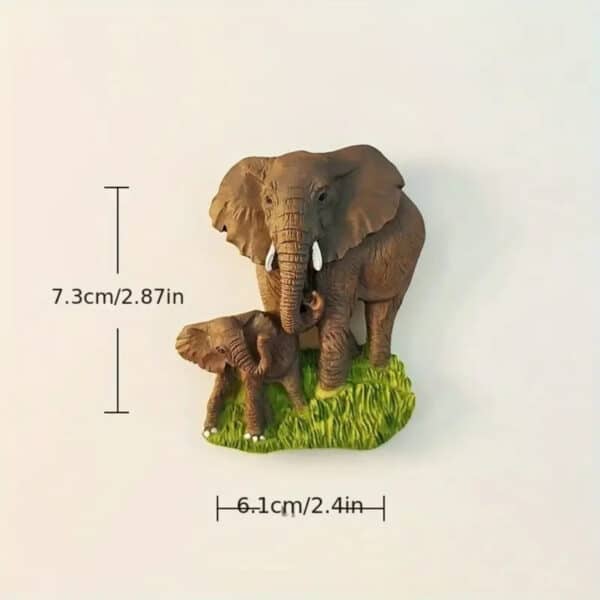 Customized 3D Printed Mother Youngsters Elephant Model - Image 4