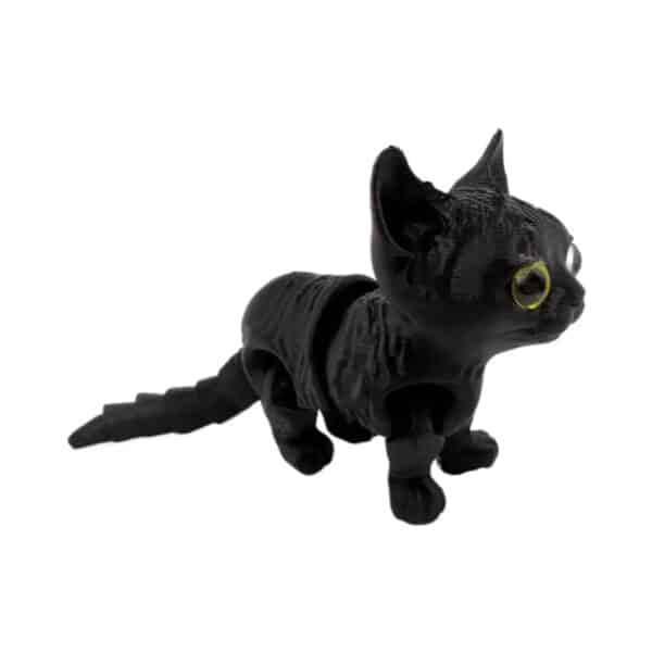 Articulated Custom 3D Printed Chibi Cat Toy for Children - Image 4