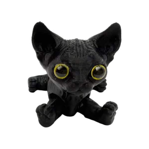 Articulated Custom 3D Printed Chibi Cat Toy for Children - Image 5