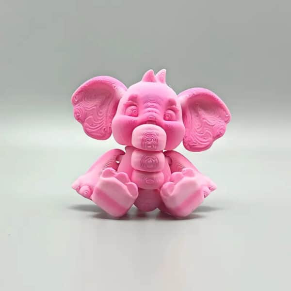 Creative 3D Printed Multicolor Elephant Toy for Children - Image 3