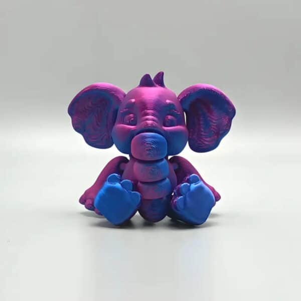 Creative 3D Printed Multicolor Elephant Toy for Children - Image 5