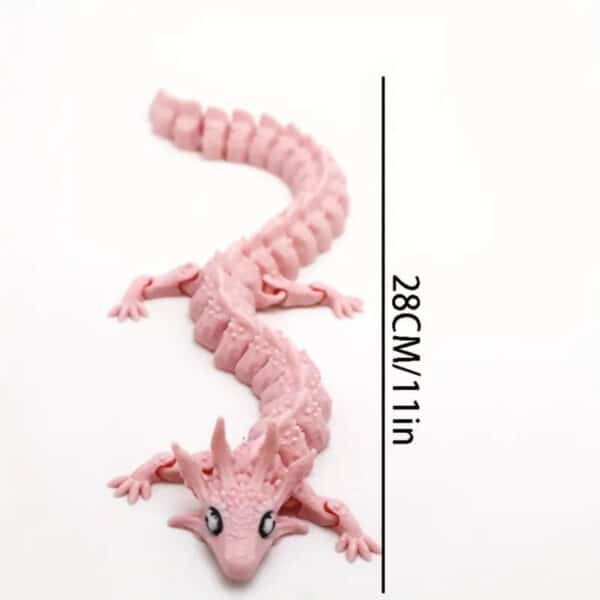 Customized 3D Printed Pink Salamander Toy for Children - Image 4