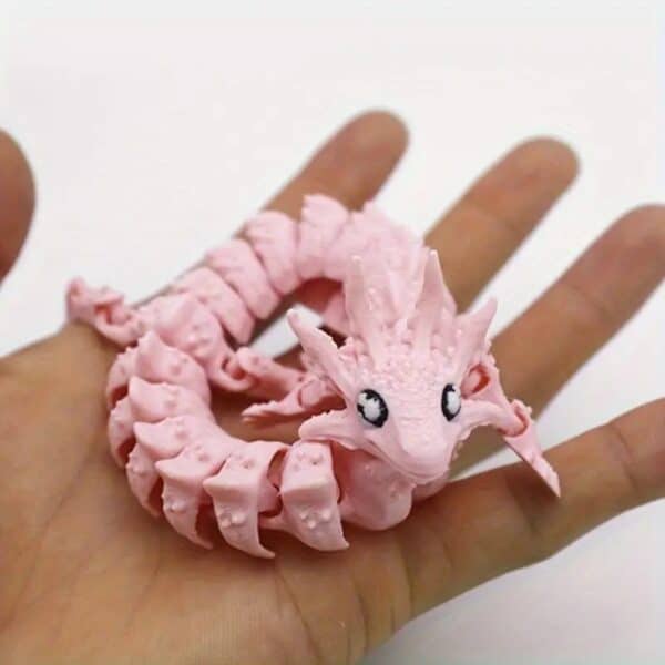 Customized 3D Printed Pink Salamander Toy for Children - Image 5