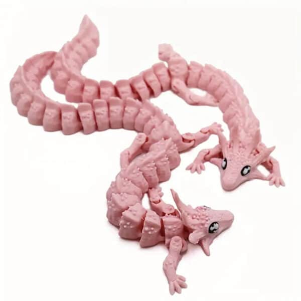 Customized 3D Printed Pink Salamander Toy for Children - Image 7