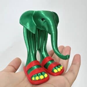 Vibrant Green Elephant