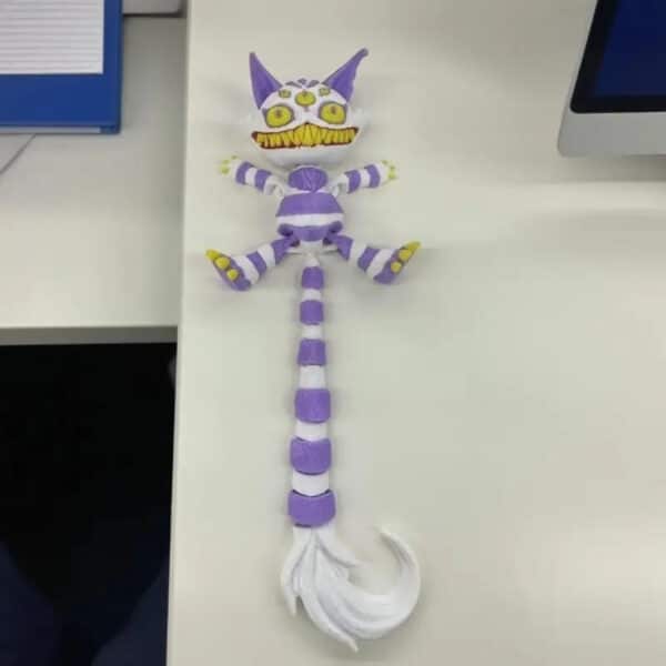 Customized 3D Printed Poseable Devil Cat with Movable Joints - Image 2