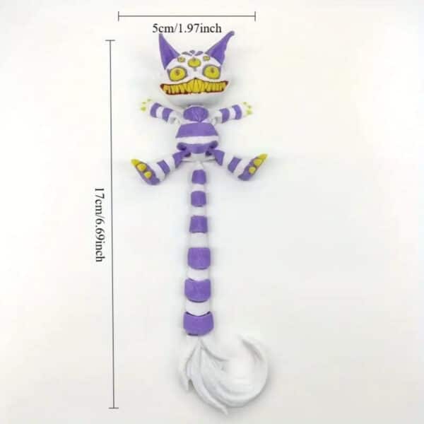 Customized 3D Printed Poseable Devil Cat with Movable Joints - Image 3