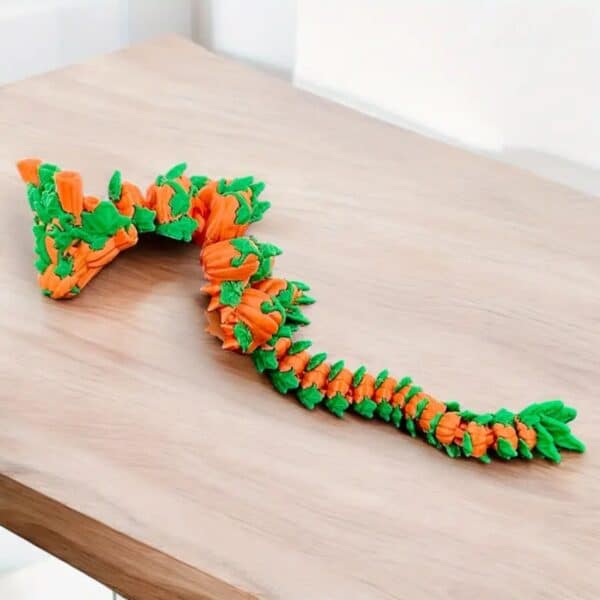 Articulated 3D Printed Pumpkin Dragon Toy for Children's - Image 5